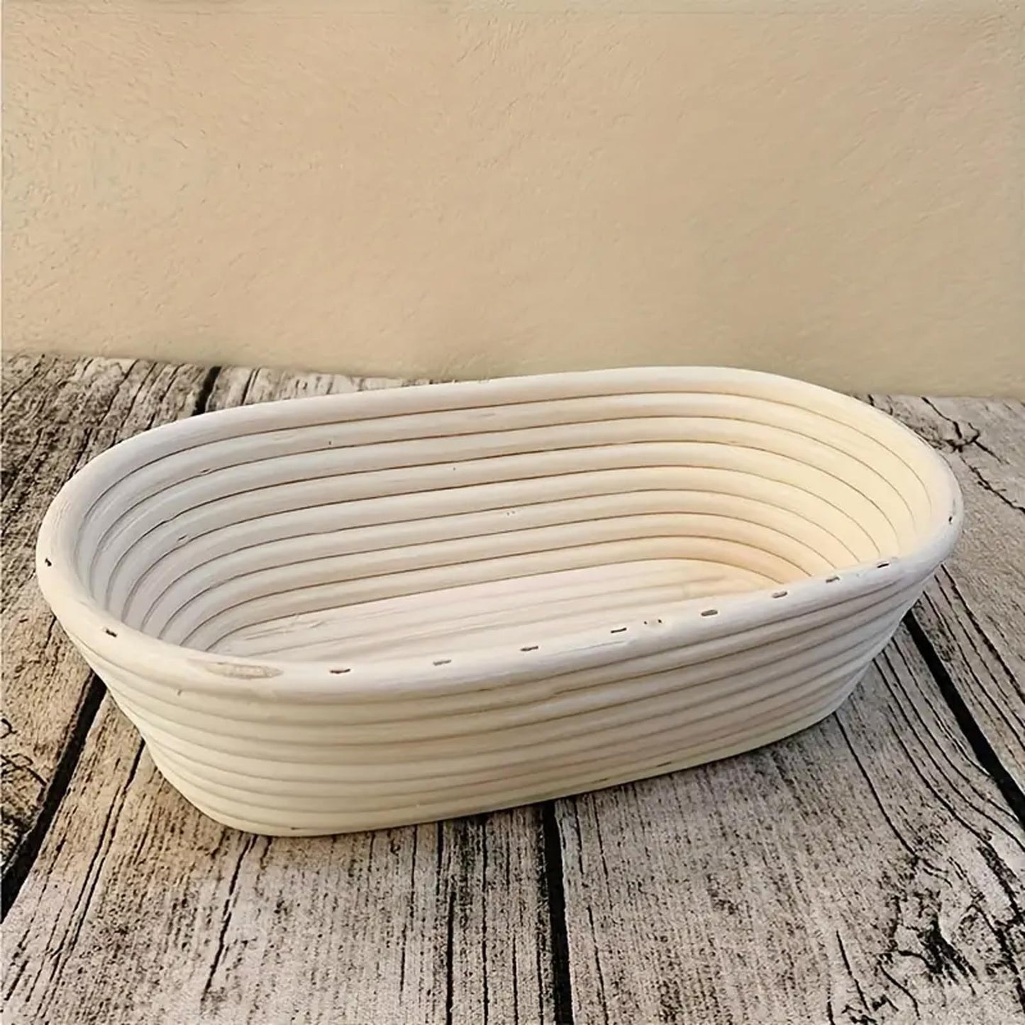 Ineyger Banneton Bread Proofing Basket - 10 inch Banneton Basket Sourdough Proofing Baskets Set of 2 Oval Proofing Bowls with Liners for Professional & Home Artisan Sourdough Bread Baking Supplies